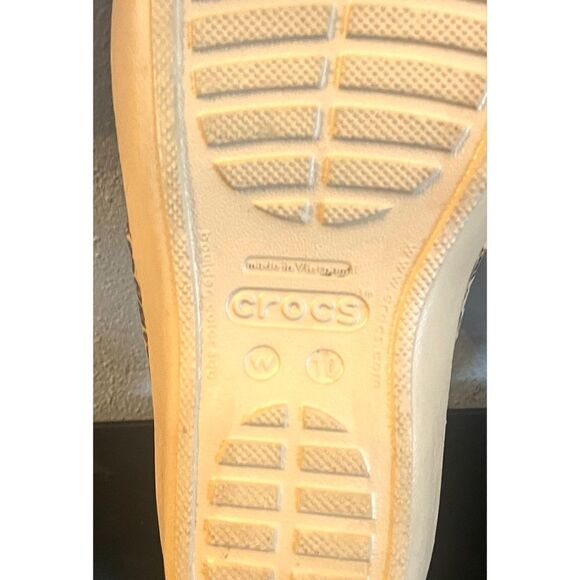 Crocs Women's Size 10Patricia Wedge Cheetah Sandals Slip-on Comfort Slip On - Picture 7 of 8